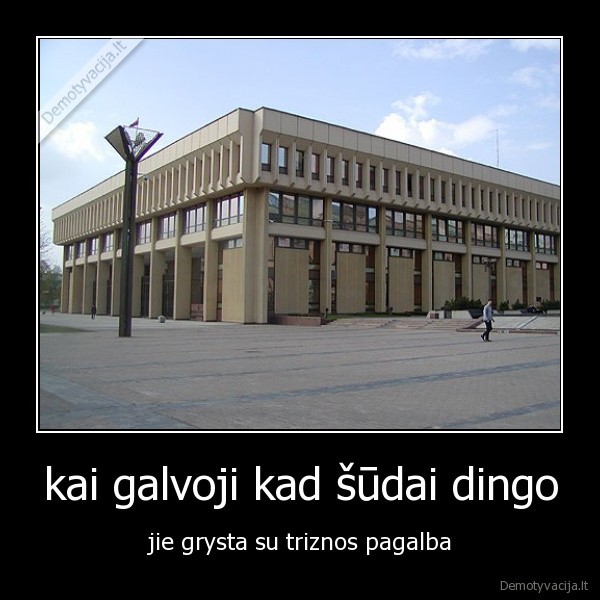 kai galvoji kad šūdai dingo