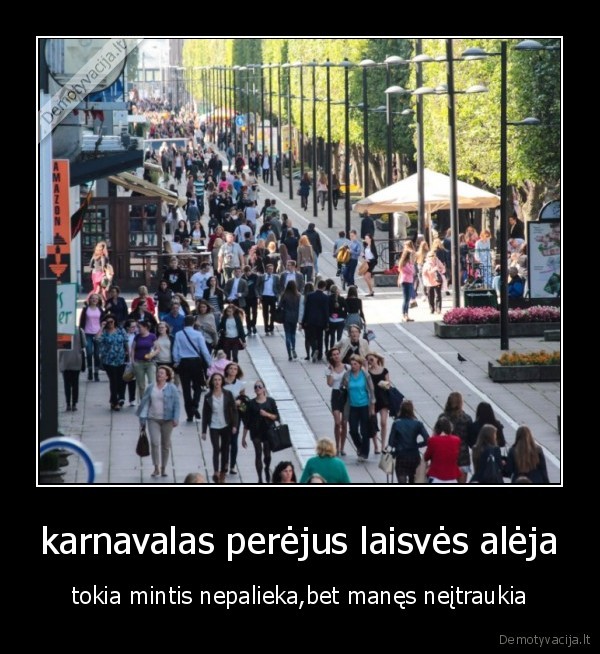 karnavalas perėjus laisvės alėja