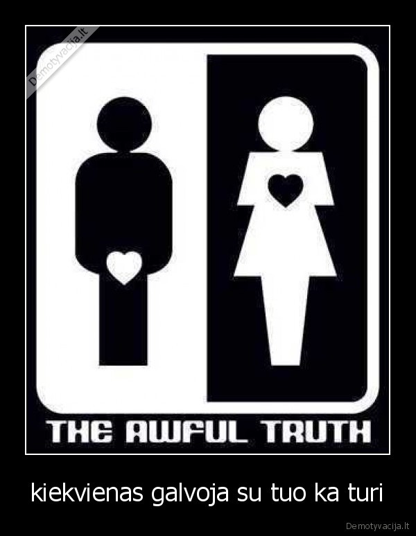 kiekvienas galvoja su tuo ka turi