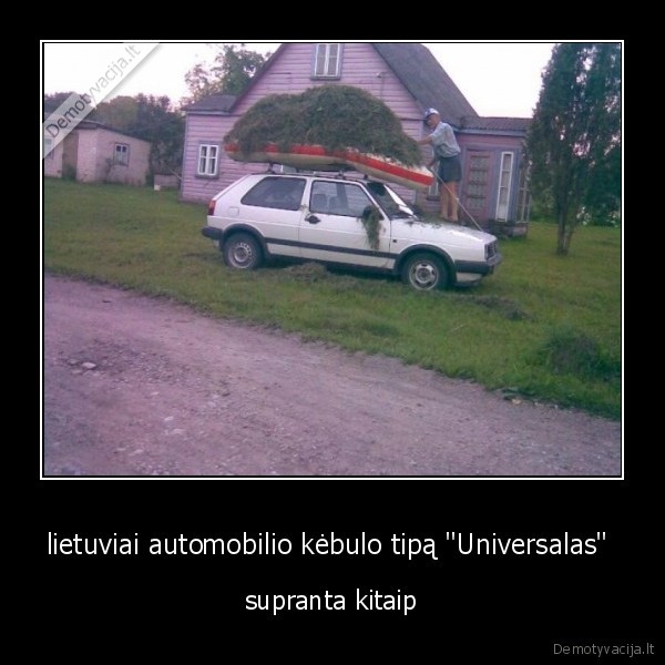 lietuviai automobilio kėbulo tipą "Universalas" 
