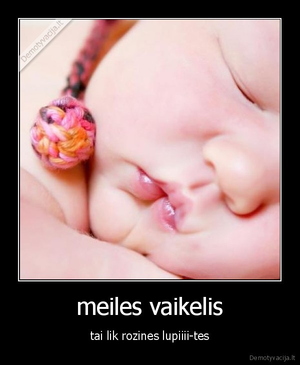 meiles vaikelis