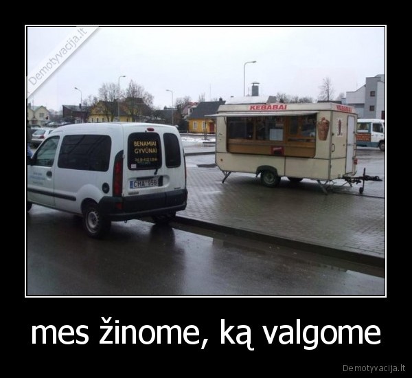mes žinome, ką valgome
