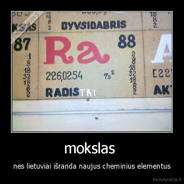 mokslas 