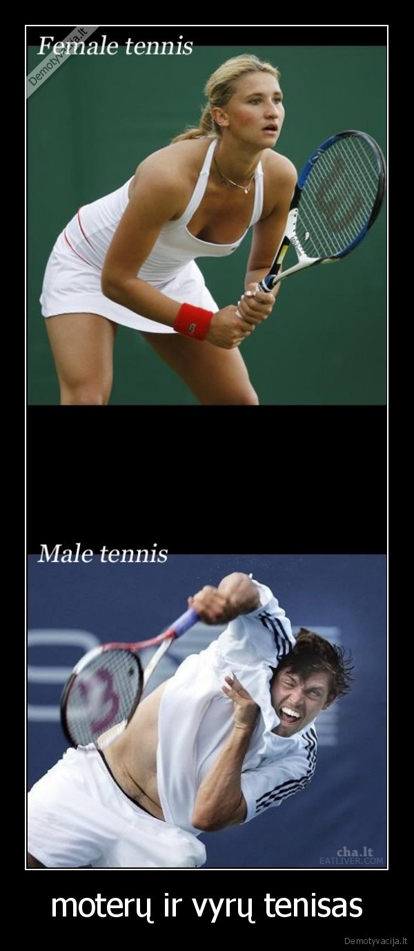moterų ir vyrų tenisas