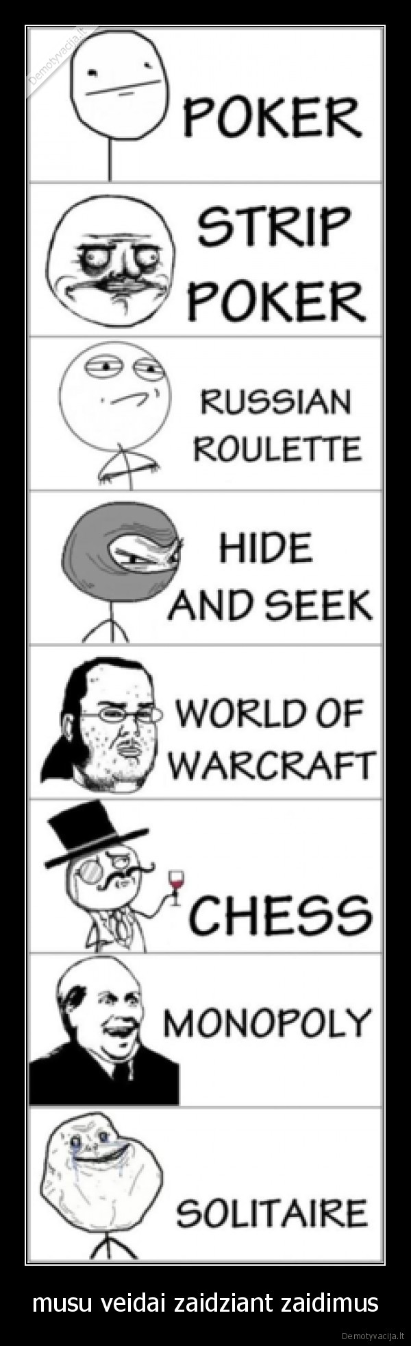 musu veidai zaidziant zaidimus