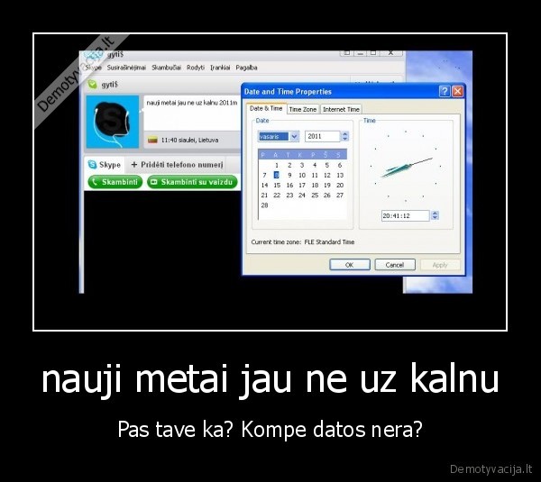 nauji metai jau ne uz kalnu