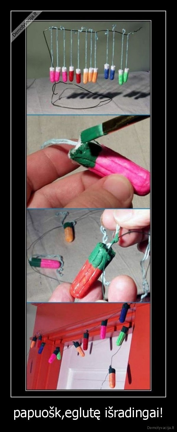 papuošk,eglutę išradingai!