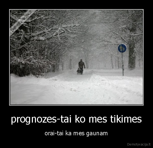 orai, prognozes, atsilimas