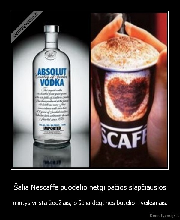 Šalia Nescaffe puodelio netgi pačios slapčiausios