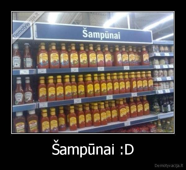 Šampūnai :D