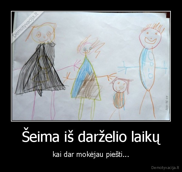 Šeima iš darželio laikų