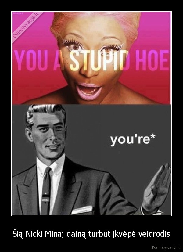 Šią Nicki Minaj dainą turbūt įkvėpė veidrodis