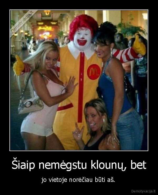 klounas,merginos,sexy