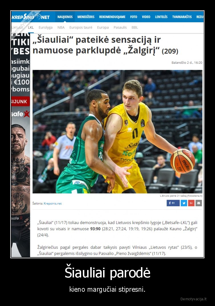 krepsinis,lkl,siauliai,zalgiris