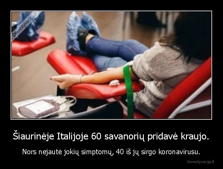 donoryste,kraujas,italija,koronavirusas
