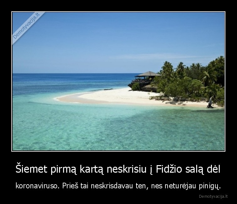 koronavirusas,pandemija,fidzis,sala,atostogos