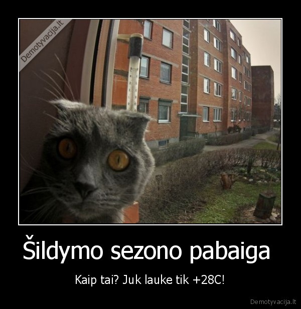 Šildymo sezono pabaiga 