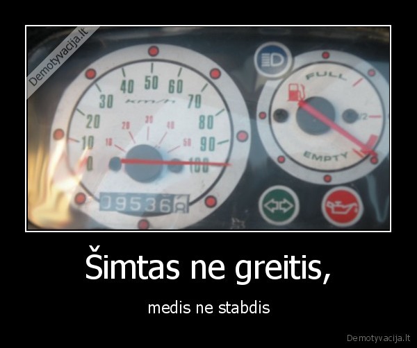 Šimtas ne greitis,