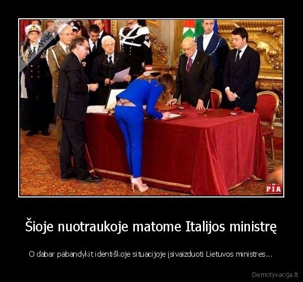 italijos, ministre,seksualus, uzpakaliukas