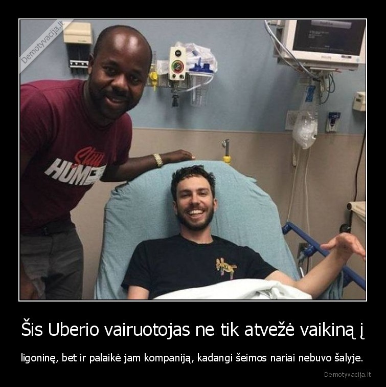 uber,vairuotojas,pozityvas,zmones,ligonine