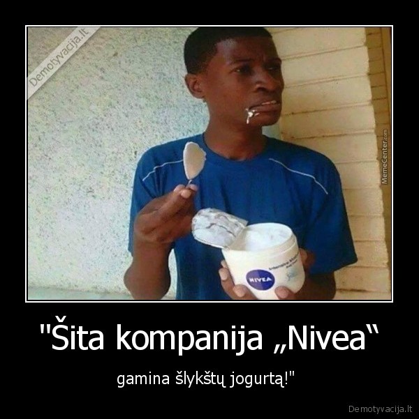 nivea,jogurtas,neskanu