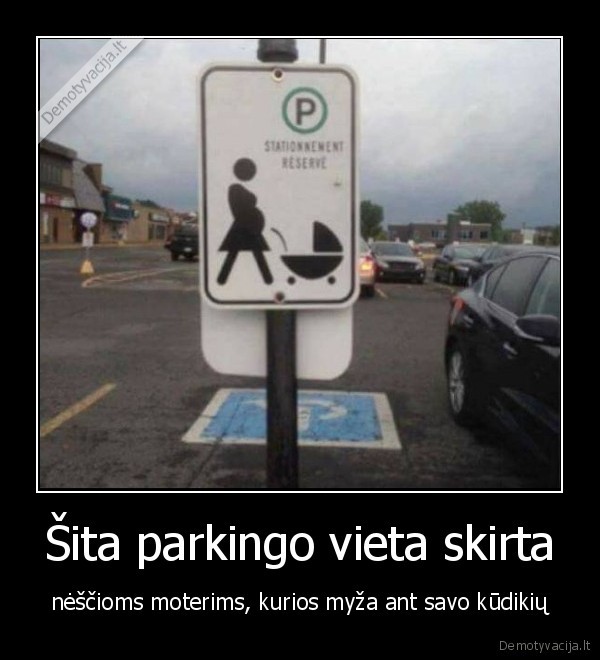 parkingas,nescia,moteris,kudikis