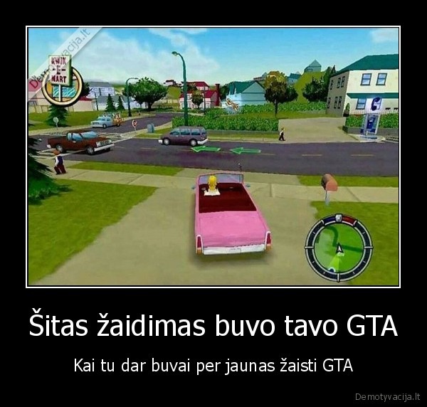 gta,simpsonu, zaidimas