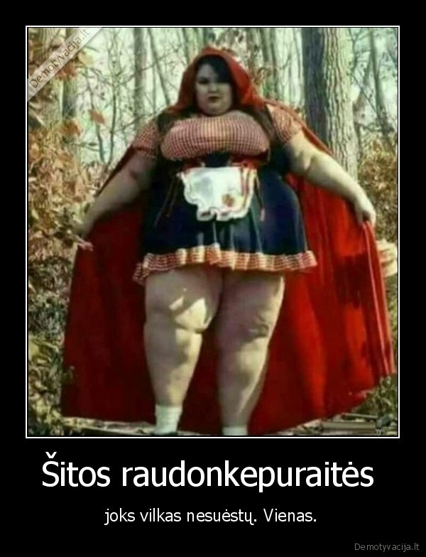 vilkas,raudonkepuraite,stora