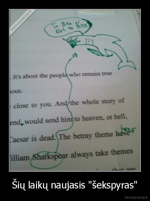 Šių laikų naujasis &quot;šekspyras&quot;