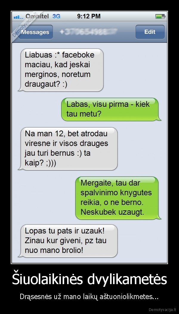 Šiuolaikinės dvylikametės