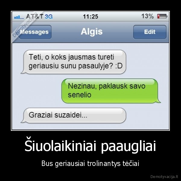 sms, trolinimas,susirasinejimas, su, teciu