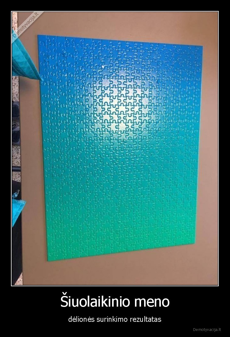 siuolaikinis, menas,delione,puzle