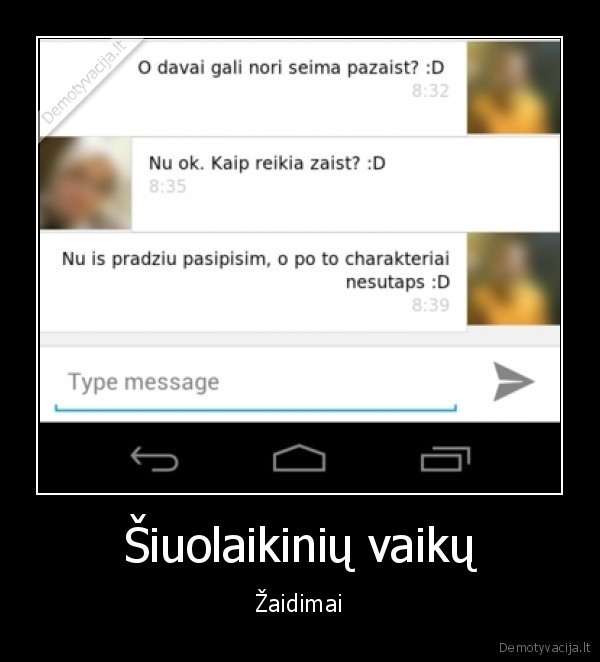 zaidzia, seima,siuolaikiniai, vaikai