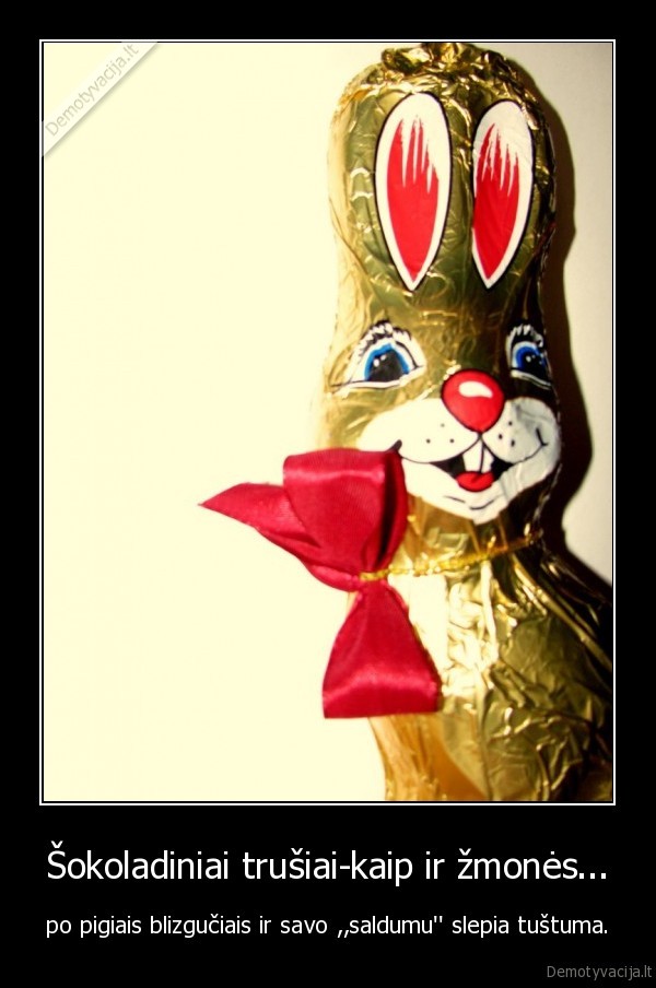 Šokoladiniai trušiai-kaip ir žmonės...