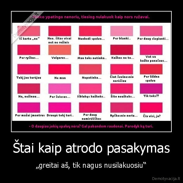 Štai kaip atrodo pasakymas