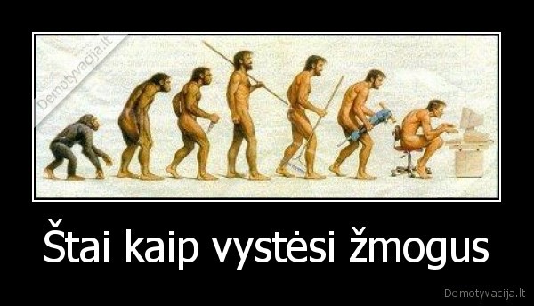 Štai kaip vystėsi žmogus
