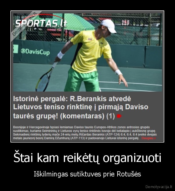 ricardas, berankis,lietuvos, teniso, rinktine