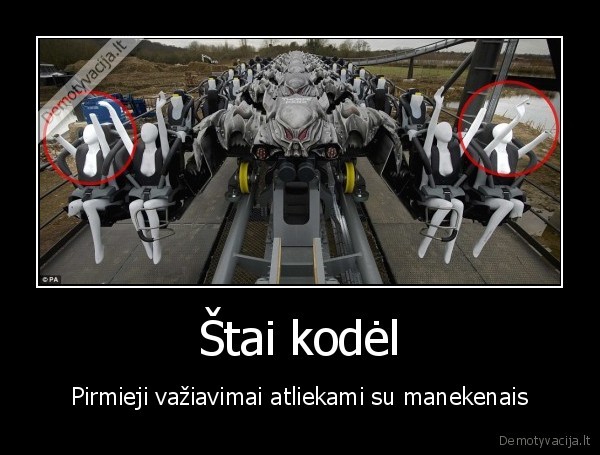 manekenai, be, ranku,atrakcionu, bandymas