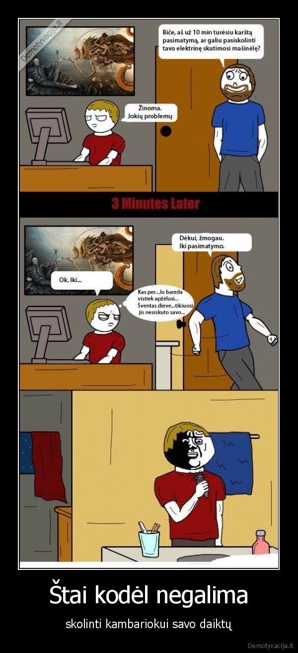 kambariokas, barzda, skusti, ne, ten, kur, reikia, negalima, skolinti