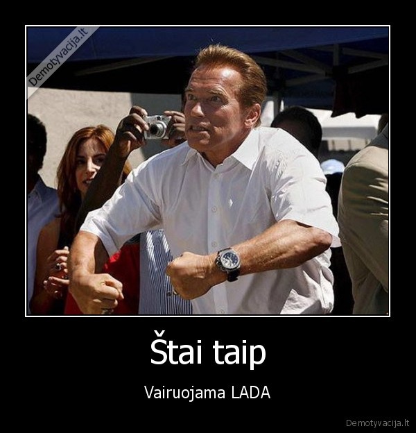 automobiliai,lada,arnoldas, svarcnegeris