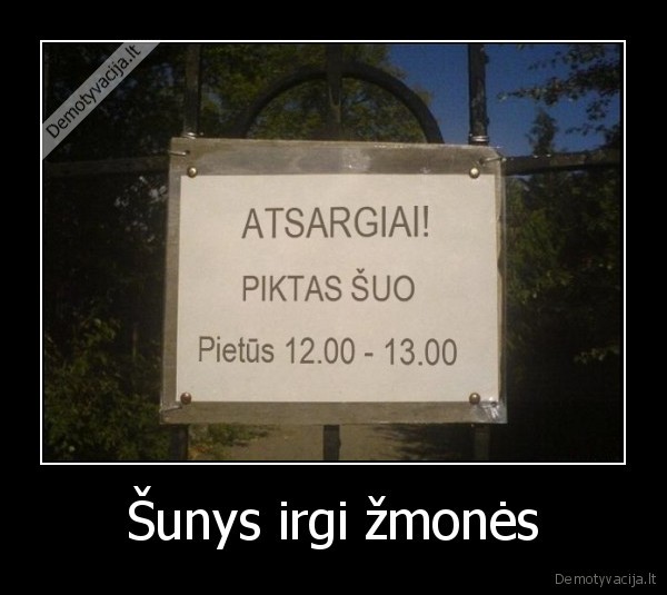 Šunys irgi žmonės