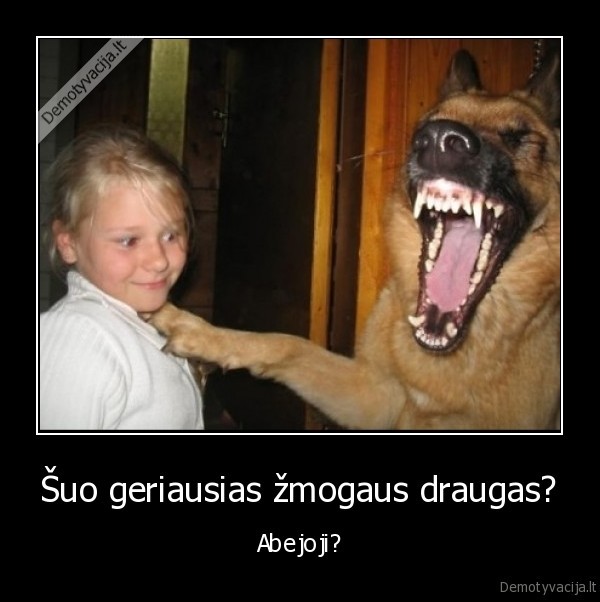 Šuo geriausias žmogaus draugas?