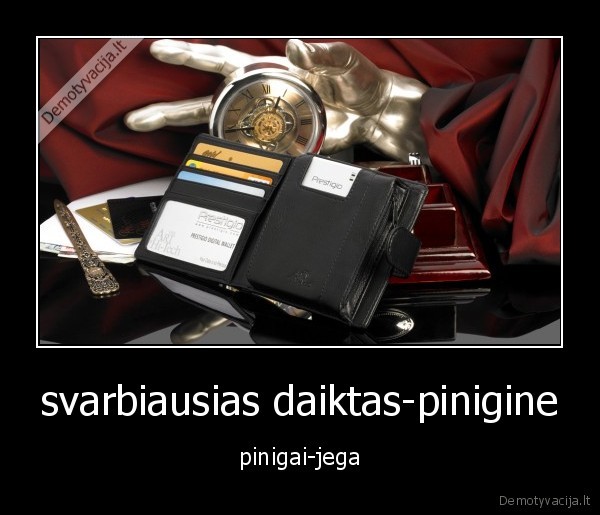 svarbiausias daiktas-pinigine