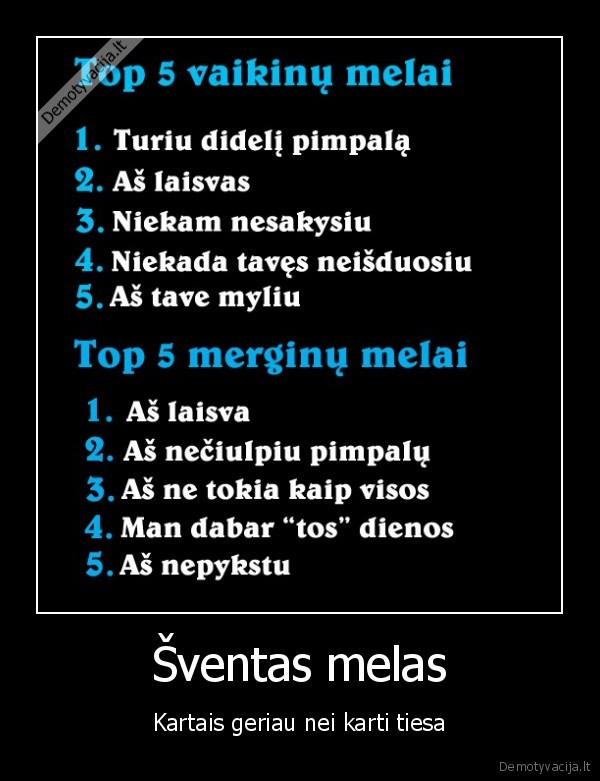 Šventas melas