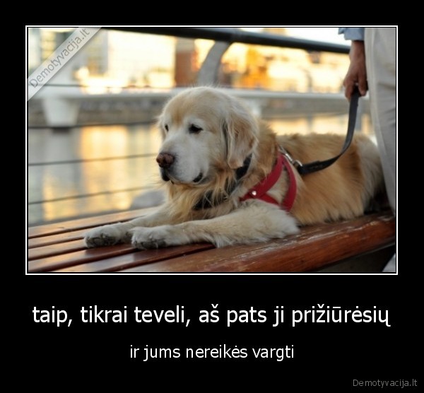 taip, tikrai teveli, aš pats ji prižiūrėsių