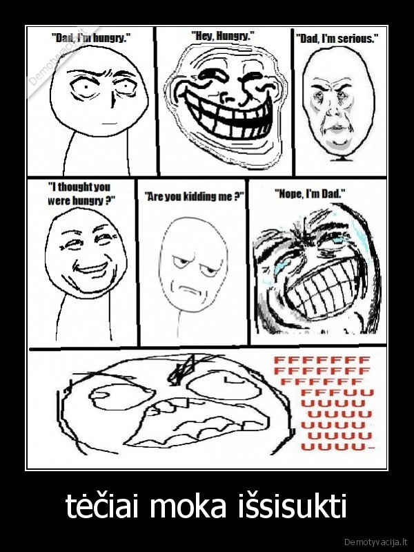 teciai, nemoka, daryti, valgyt