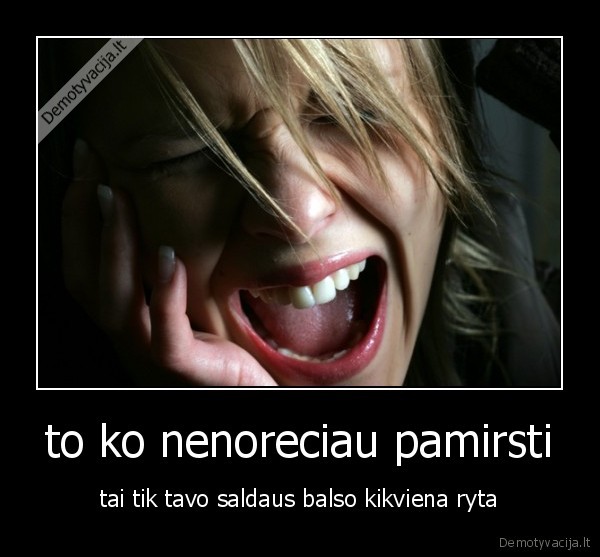 to ko nenoreciau pamirsti