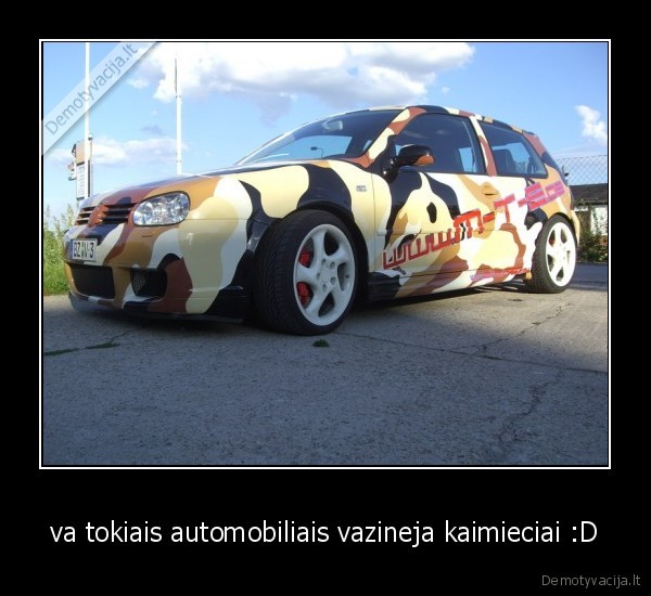 va tokiais automobiliais vazineja kaimieciai :D