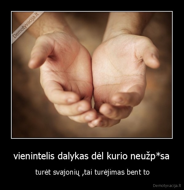 vienintelis dalykas dėl kurio neužp*sa