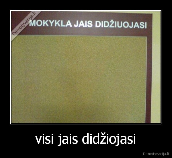 visi jais didžiojasi